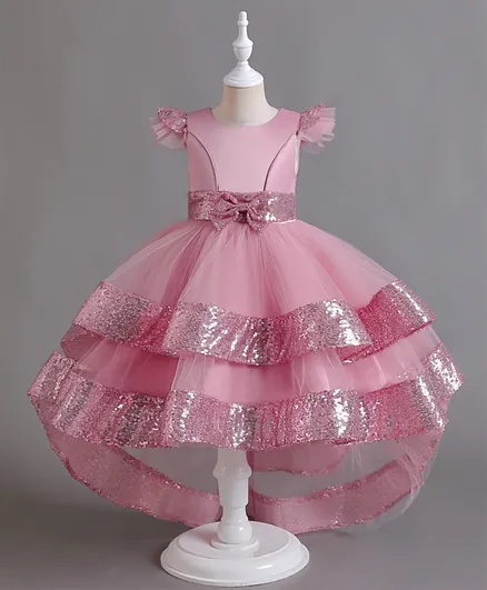 Kookie Kids Sequin Detail Dress - Pink