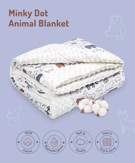 Animal Print Baby Blanket - Animal