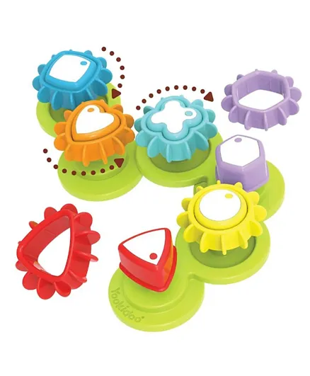 Yookidoo Shape N’ Spin Gear Sorter Kids Acitvity Toy - Multicolor