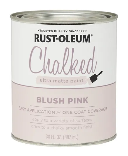 RustOleum Chalked Paint -Blush Pink