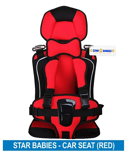 Star Babies Portable Baby Car Seat - Red