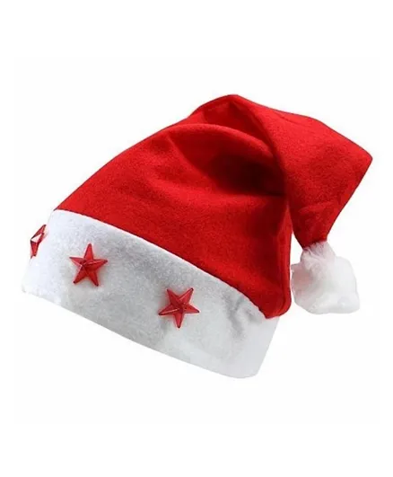 Merry Christmas Lightning Christmas Cap - Red