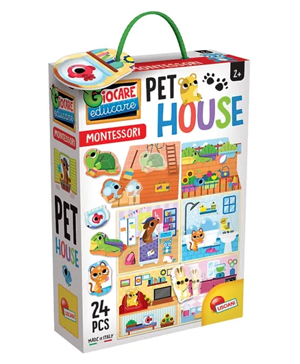 Lisciani Montessori Pet House - 24 Pieces