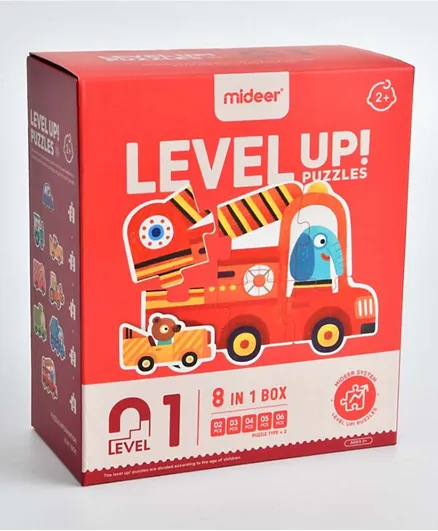 Mideer Level Up Puzzles Traffic (8 in 1) - Level 1