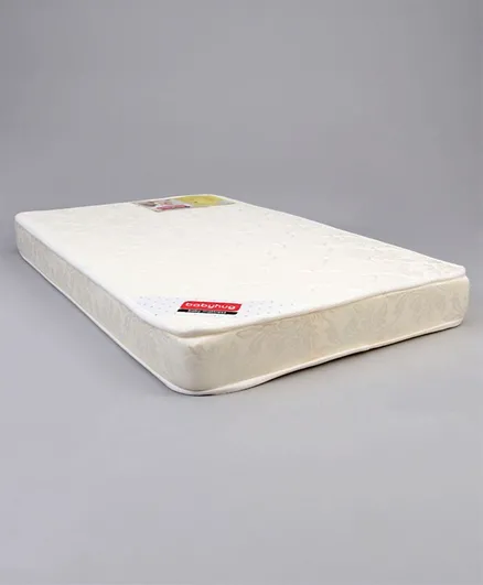 Babyhug Baby Firm and Supportive Mattress Self Design - Off White