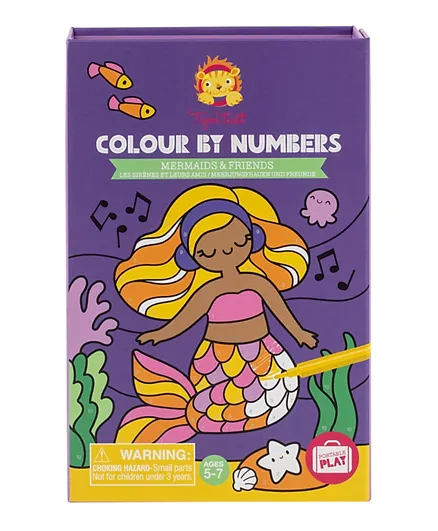Tiger Tribe Colour by Numbers - Mermaids and Friends