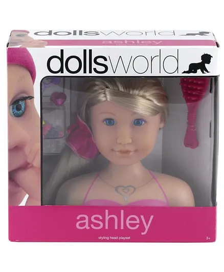 Dollsworld Ashley Styling Head Play Set Pack of 1 - Assorted