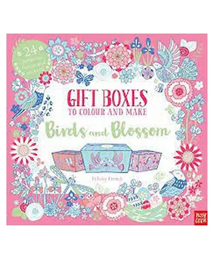 Gift Boxes to Colour and Make: Birds and Blossom Book - 48 Pages