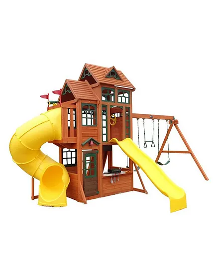 KidKraft Canyon Ridge Wooden Swing Set