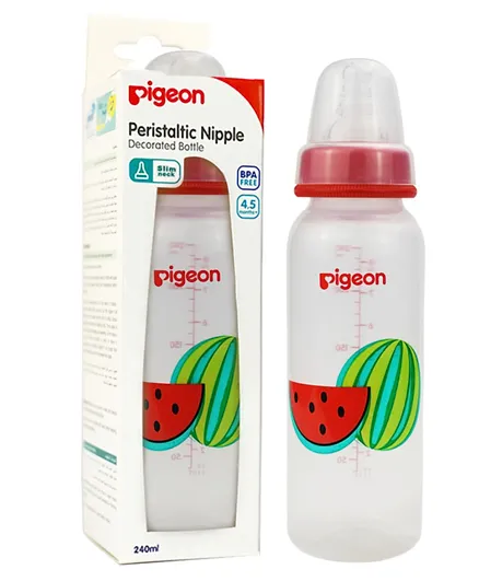 Pigeon Decorated Plastic Bottle Assorted - 240mL