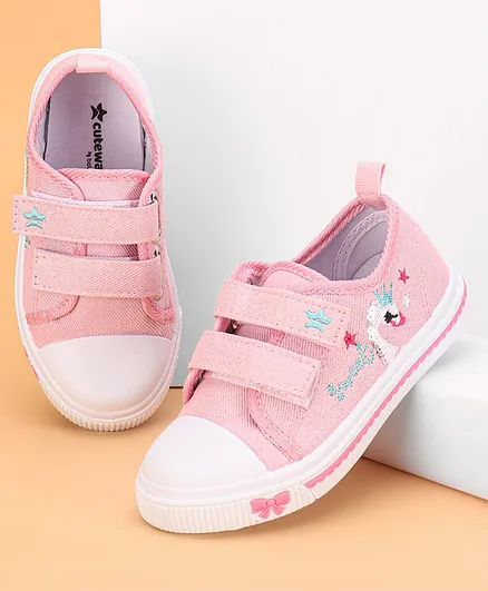 Cute Walk by Babyhug Casual Shoes With Velcro Closure and Swan ...