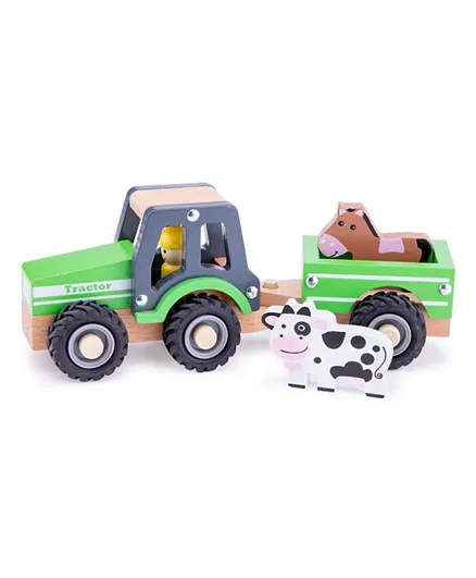 New Classic Toys Tractor with Trailer - Animals
