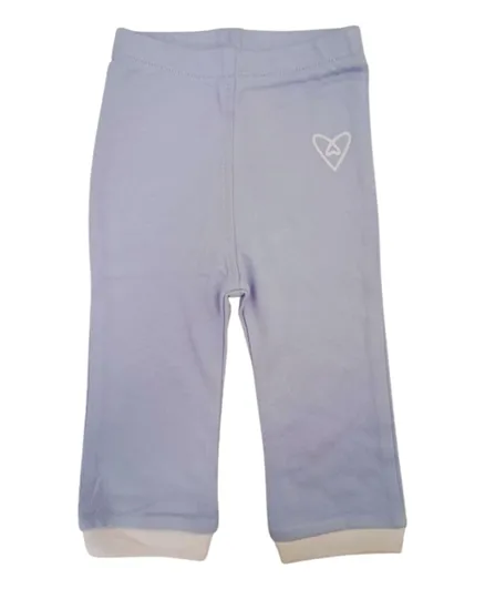 Forever Cute Heart Graphic Pants - Blue
