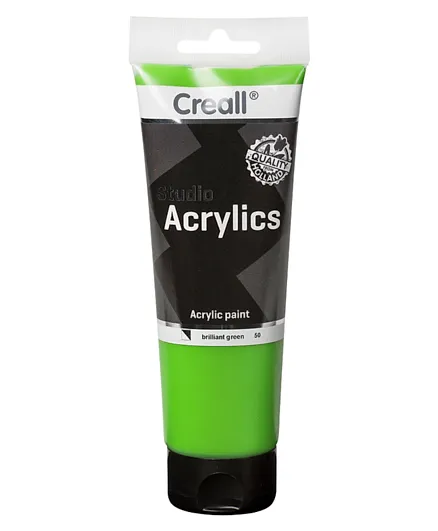 Creall Acrylic Paint Studio Tube  Brilliant Green - 250 ml