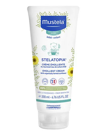 Mustela Stelatopia Emollient Cream Sunflower - 200mL