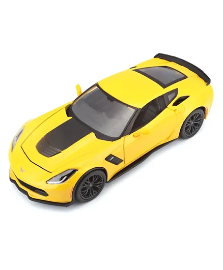 Maisto Die Cast 1:24 Scale Special Edition 2015 Corvette Z06 - Yellow