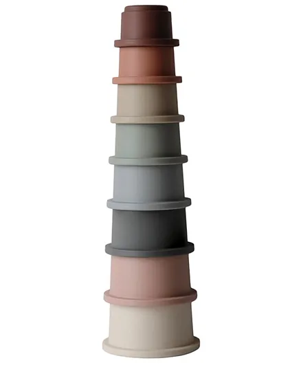 Mushie Stacking Cups Toys - Mixed Pastel