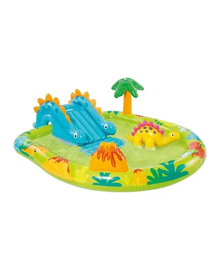 Intex Little Dino Inflatable Play Center With Slide