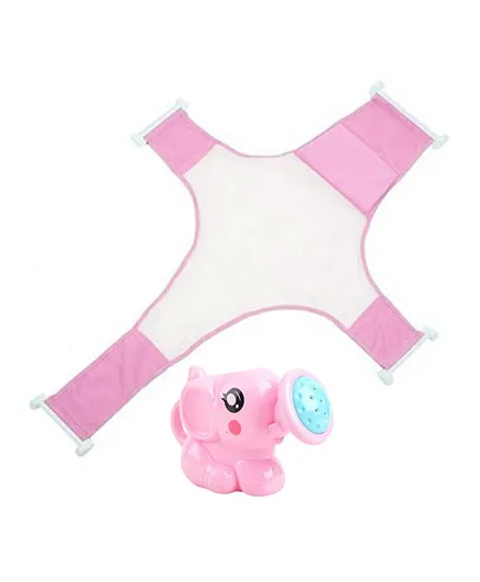 Star Babies Bath Seat Support Net Bathtub With Kettle Toy - Pink