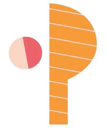 Poppik Repositionable Alphabet Wall Sticker - Letter P