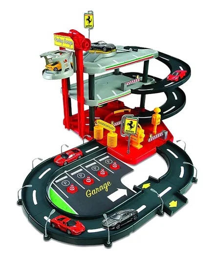 Bburago Ferrari Parking Garage Playset - Multicolor