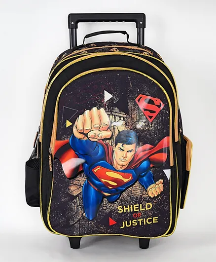 Superman Shield Of Justice Trolley Backpack  - 18 Inches
