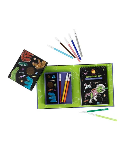 Tiger Tribe Colouring Set - Dinos in Space