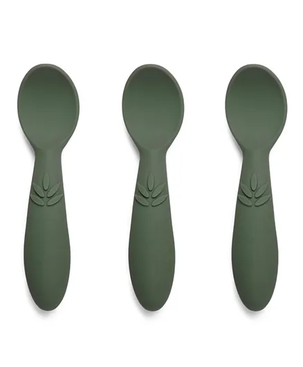 Nuuroo Ella Silicone Spoon Dusty Green - Pack of 3