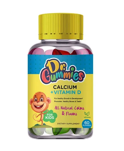 Dr. Gummies Kids Calcium + Vitamin D - 60 Gummies