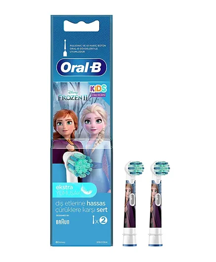 Oral-B EB10S-2 F Rechargeable Toothbrush Heads Replacement Refills - Set of 2