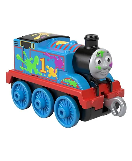 Thomas & Friends Thomas Paint Splat Trackmaster Small Push Along Engine - Blue