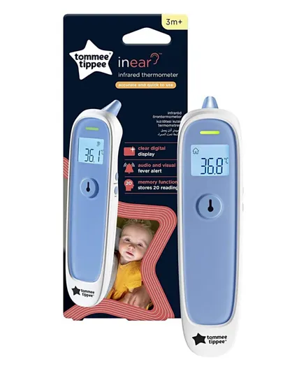 Tommee Tippee InEar Infrared Digital Baby Thermometer - Light Blue