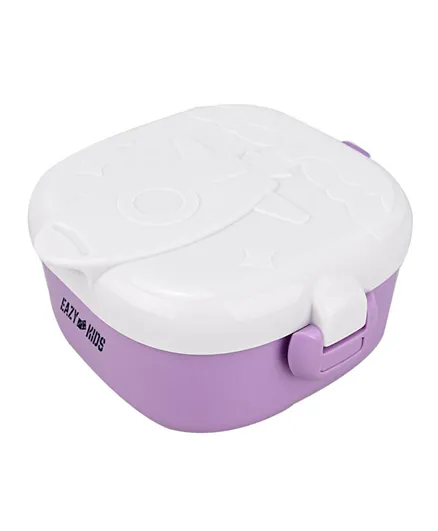 Eazy Kids Rocket Lunch Box Meal Set Purple - 600ml