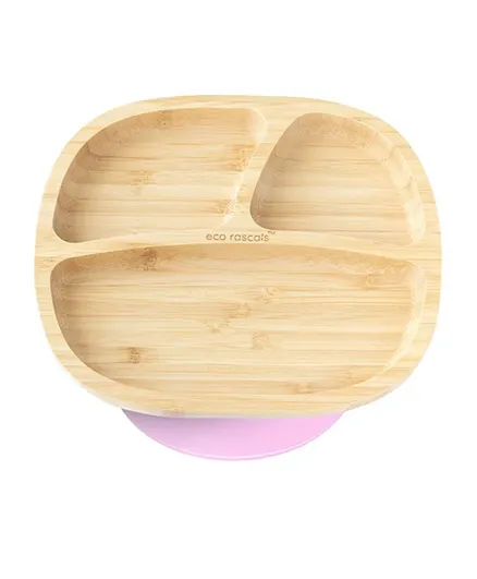 Eco Rascals Bamboo Classic Toddler Suction Plate - Purple