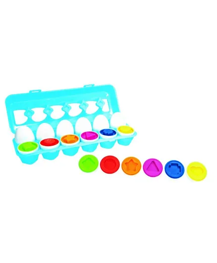 Little Hero Match & Count Eggs  Multicolour - 12 Pieces