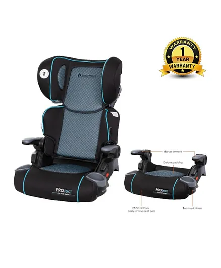 Baby Trend Protect Car Seat Series Yumi 2 In 1 Folding Booster Seat - Aqua Tech