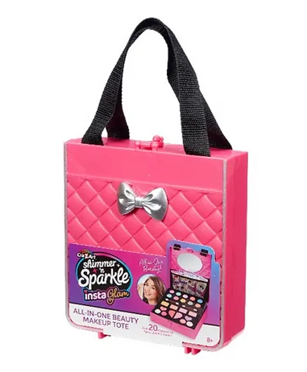 Instaglam Shimmer N Sparkle Cosmetic Makeup Tote - Pink