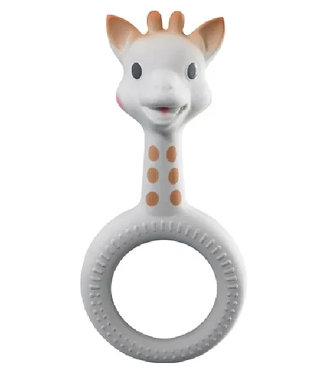 Sophie La Girafe So Pure Ring Teether - White
