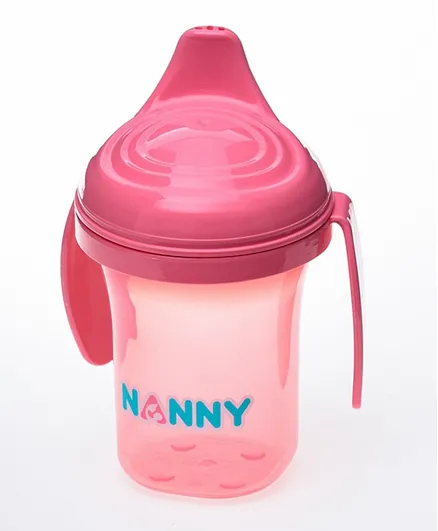 Uniq Kidz Nanny Non-spill Sippy Cup With Handle - Pink