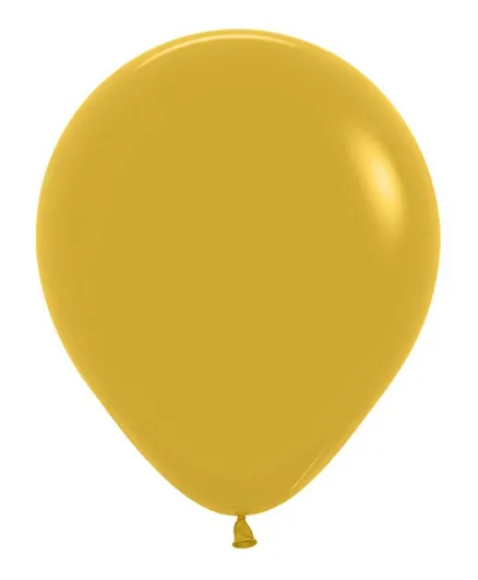 Sempertex Round Latex Balloons Yellow - 50 Pieces