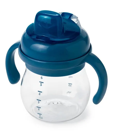 Oxo Tot Transitions Soft Spout Sippy Cup With Removable Handles Navy - 177mL