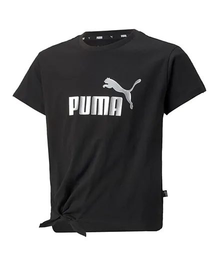 PUMA ESS+ Logo Knotted Tee - Black