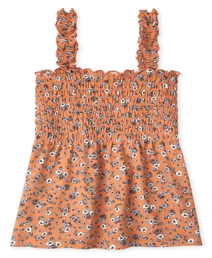 The Children's Place Part Smocked Tank Top - Apricot