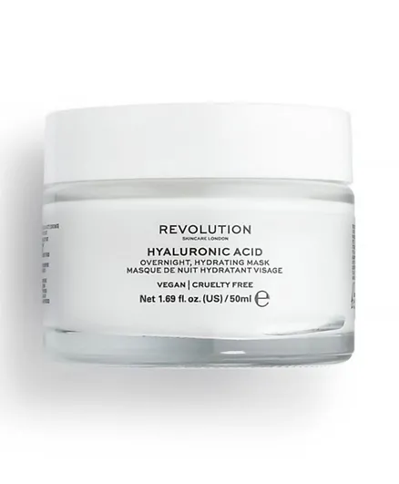 Revolution Skincare Hyaluronic Acid Overnight Hydrating Face Mask - 50 ml