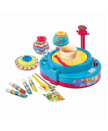 Playgo Paint & Pottery Wheel 2 In 1 Set - 25 Pieces