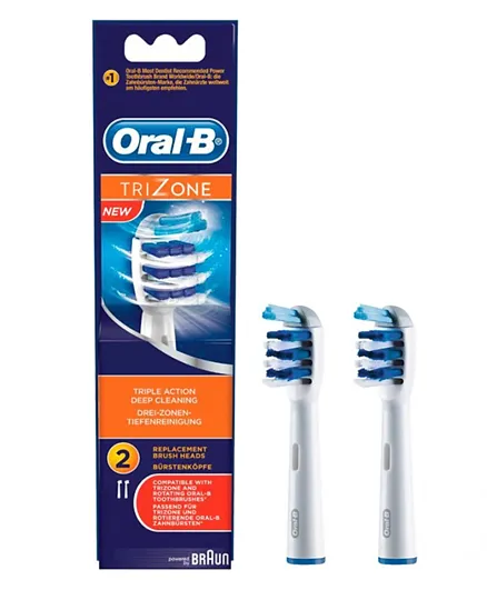 Oral-B EB30 Trizone Replacement Brush Heads - Set of 2