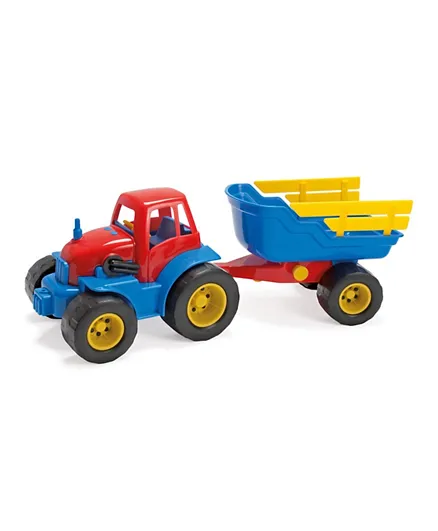 Dantoy Tractor with Trailer Toy