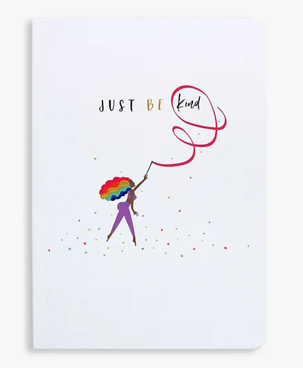 Belly Button Just Be Kind A5 Notebook - Multicolor
