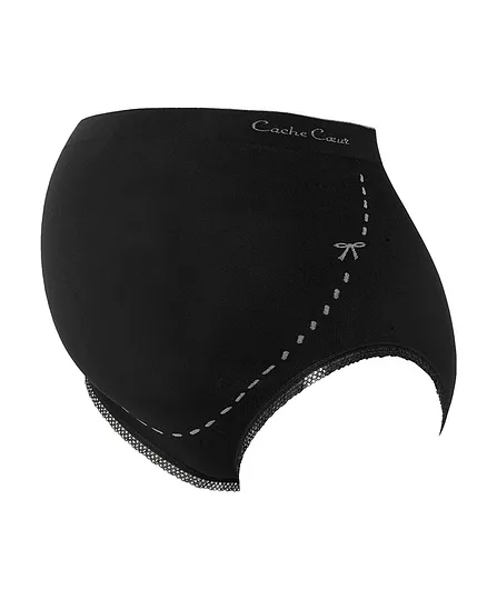 Cache Coeur Maternity Brief Illusion - Black