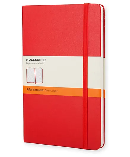 Moleskine Classic Ruled Paper Notebook - Scarlet Red